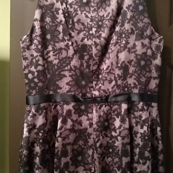 Elie tahari purple and black dress, silk, nwt, 8 - Picture 8 of 13